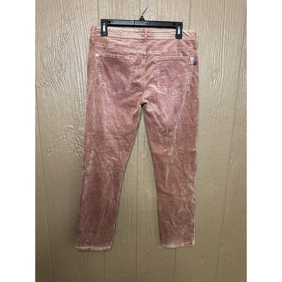 Pilcro‎ Anthropologie Pants Womens 27 Pink Slim Boyfriend Crop Corduroy Cotton - Picture 5 of 7